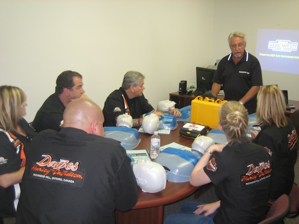 MIKEY Training at Davies Harley Davidson CPR / AED MIKEY Training at Davies Harley Davidson