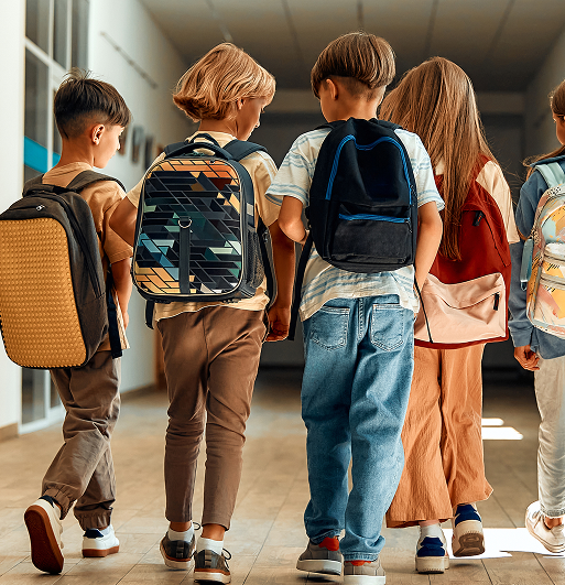 Kids with Backpack